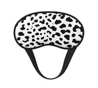 Mancha negra con estampado de perro dálmata, Cubiertas oculares completas, antifaces para dormir que bloquean la luz, orejeras opacas para dormir