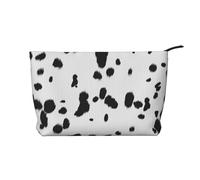 Mancha Negra con Estampado de Perro dálmata,Neceser de Pana, Neceser de Maquillaje portátil, Neceser de Viaje
