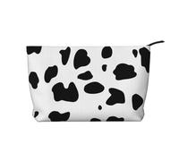 Mancha Negra con Estampado de Perro dálmata,Neceser de Pana, Neceser de Maquillaje portátil, Neceser de Viaje