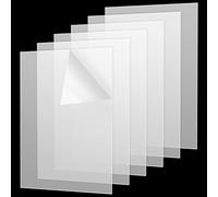 MANCHAP 6 hojas acrílicas transparentes A4 de 2 mm, hojas de acrílicas de 29,7 x 21 cm, paneles de plástico acrílico transparente para decoración del hogar, pintura