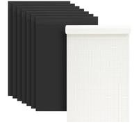 MANCHAP 8 blocs de papel cuadriculado, cuadrícula A4, cuadrícula blanca de 5 x 5 pulgadas, cuaderno de papel de cuadrícula blanca para dibujos, dibujo, 80 hojas, 8.2 x 12.2 pulgadas