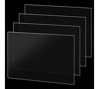 MANCHAP Paquete de 4 hojas acrílicas transparentes de 42 x 11.7 pulgadas, hojas de plástico de acrílico de 3 mm, paneles de acrílicas de plástico transparente A3