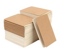 MANCHAP Paquete de 50 cuadernos de papel kraft con forro A6, bloc de notas de bolsillo pequeño para escribir, viajes, diario, notas, 30 hojas, 60 páginas, 5.5 x 4 pulgadas