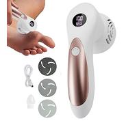 manchas Rascador de pies para piel muerta - Amoladora automática de pies al vacío, espacio de almacenamiento de polvo, removedor automático de callos para pantalla digital impermeable, recargable, doble velocidad