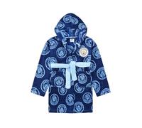 MANCHESTER CITY Albornoz oficial del F.C. de forro polar con capucha para hombre, azul, L