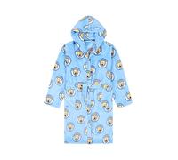 MANCHESTER CITY Albornoz oficial del F.C. de forro polar con capucha para niños, azul, 10-11 años