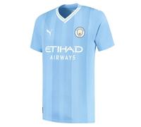 Manchester City Camiseta 1ª Equipación 2023/24 - Replica - Hombres - Equipo Azul Celeste