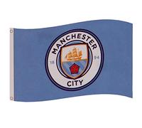 Manchester City Core Crest Flag Banderines, Adultos Unisex, Multicolor (Multicolor), Talla Única