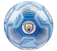 MANCHESTER CITY F.C. Balón de Fútbol Inglaterra, Pelota de Fútbol Niños y Adultos, Tallas 3, 4 o 5, Balón Fútbol para Entrenamiento (Azul, 4)