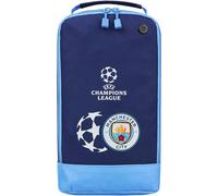 Manchester City F.C. Bolsa para botas de fútbol, adultos, adolescentes, deportes, zapatos, ventilación, equipo de viaje, polietileno, rugby, cricket, hockey, 19 x 34 x 12 cm