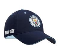 Manchester City F.C. Gorra de béisbol para niños y adolescentes, con correa ajustable, color azul marino, azul marino, Talla única