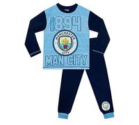 Manchester City F.C. Pijamas Niños | Pijamas de Fútbol para Niños | Pijama Oficiales Man City | Azul 5-6 años