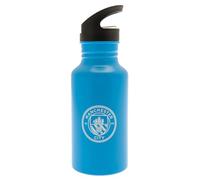 MANCHESTER CITY FC - Botella de Agua Haaland de Aluminio (Talla Única) (Azul)