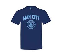 Manchester City FC Camiseta Marca Modelo Man City Crest T Shirt Navy Adults