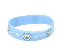 Manchester City FC - Pulsera de silicona oficial de v (Talla Única) (Azul claro)