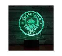 Manchester City FC USB 3D Anime Night Light Atmospheric LED Table Lamp Christmas Gifts for Football Lovers Decorative Lamp for Kids