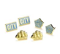 Manchester City Football Club Set of Three Stud Earrings NUEVO