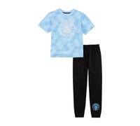 MANCHESTER CITY Pijama del F.C para niños | Pijama de Man City para niños | Regalos de fútbol para niños | Producto oficial de Man City Ropa de dormir, azul, 3-4 años