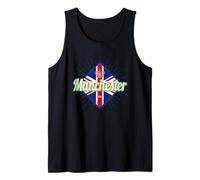 Manchester City UK Retro Reino Unido Vintage Inglaterra Camiseta sin Mangas