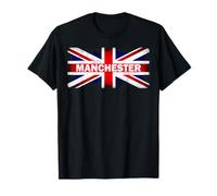Manchester England Great Britain British Flag Gift Souvenir Camiseta