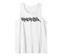 Manchester Graffiti City Street Art Handstyle Reino Unido Inglaterra Camiseta sin Mangas