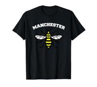 Manchester of England Honey Producing Bee Worker Symbol Camiseta gráfica económica