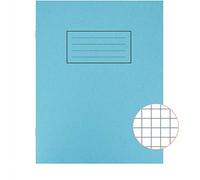 Manchester Stationery 5 Silvine Blue A5 Escuela Libros de Ejercicios 7 mm Cuadrados Squared Maths Book EX106