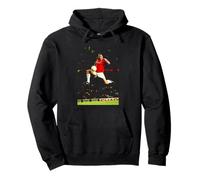 Manchester United Eric Cantona Leap Copa Mundial de Fútbol Sudadera con Capucha