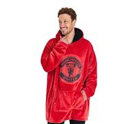 Manchester United F.C. Manta con capucha de gran tamaño para hombres, regalos de fútbol de hombre U, rosso, Taille unique