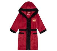 Manchester United FC - Batín oficial con capucha - Para niño - Forro polar
