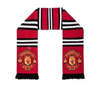 Manchester United FC - Bufanda oficial de punto - Jacquard - Rojo - Rayas