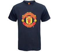 Manchester United FC - Camiseta Oficial para Hombre - con el Escudo del Club - Azul Marino - 3XL