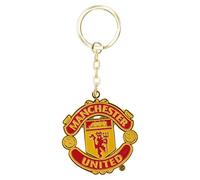 Manchester United FC Official - Llavero con escudo (Talla Única/Rojo)