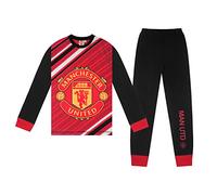 Manchester United FC - Pijama Largo Serigrafiado para niño - Producto Oficial - Rojo - 3-4 años