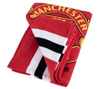 Manchester United FC Toalla de Playa Core Diseño de Rayas (TA12258)