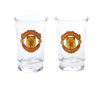 Manchester United FC Vaso de Chupito Diseño Escudo Pack de 2 (BS4729)