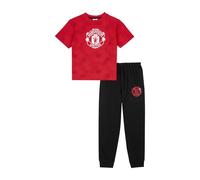 Manchester United Pijama del F.C para niños | Pijama para hombre Utd | Regalos de fútbol para niños | Producto oficial de Man Utd Ropa de dormir, rosso, 7-8 Years