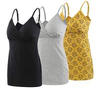 MANCI Camisetas sin Mangas de Maternidad, Sujetador de Dormir de Lactancia