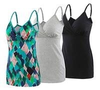 MANCI Camisetas sin Mangas de Maternidad, Sujetador de Dormir de Lactancia