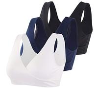 MANCI Sujetador de algodón para Dormir, cómodo Brasier inalámbrico, Sujetador de Maternidad para Lactancia, Embarazo y Lactancia