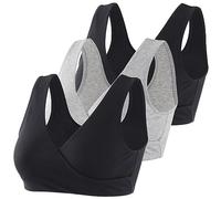 MANCI Sujetador de dormir de algodón, cómodo sujetador sin aros para embarazadas, para lactancia, embarazo y lactancia, XL