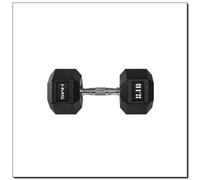 Mancuerna HMS Fitness HEX PRO 22.5 kg Peso Fijo Negro Acero Caucho