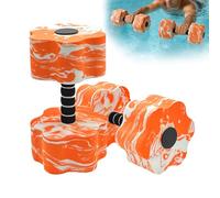 Mancuernas Acuáticas para Ejercicios en Piscina - Barra de Fitness Acuático de EVA | Pesas para Piscina y Entrenamiento Acuático - para Entrenar en Casa, Gimnasio o, para Hombres, Mujeres y Ni