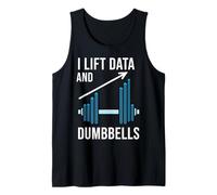 Mancuernas Fitness Entrenamiento Datos Científico Analista Programador Camiseta sin Mangas
