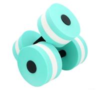 Mancuernas flotantes para piscina para aeróbicos acuáticos, construcción de EVA flotante que apoya el entrenamiento de resistencia rítmica en aguas poco profundas o profundas (verde lago)