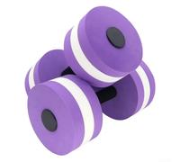 Mancuernas flotantes para piscina para aeróbicos acuáticos, construcción de EVA flotante que soporta el entrenamiento de resistencia rítmica en aguas poco profundas o profundas (morado)