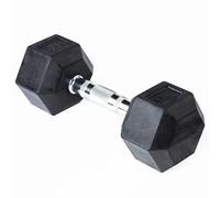 Mancuernas Hexagonales BOXPT - 1 kg a 40 kg - Mango de acero cromado y laterales recubiertos de goma