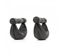 Mancuernas NOHRD Swing Shadow 6 kg Cuero auténtico negro