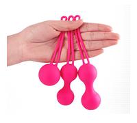 Mancuernas para ejercitadores musculares femeninos, contracciones en partes privadas posparto y bolas apretadas (un juego de 3)
