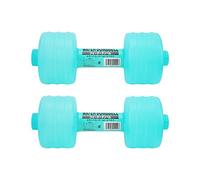 Mancuernas rellenas de agua, equipo de gimnasio ajustable para dar forma al cuerpo, para el hogar y la Oficina, 2 uds. (Azul)